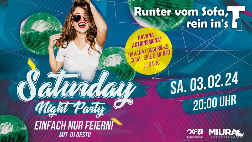 Saturday Night mit DJ Desto