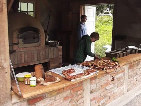 Ein neues Backhaus entstand in der Naehe der Mahnkeschen Muehle