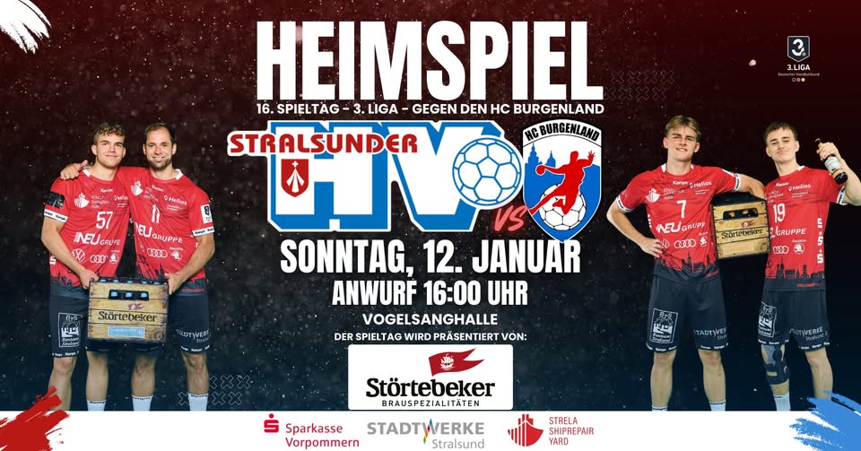 📢 HEIMSPIEL-AUFTAKT 2025: Stralsunder HV vs. HC Burgenland! 🔥